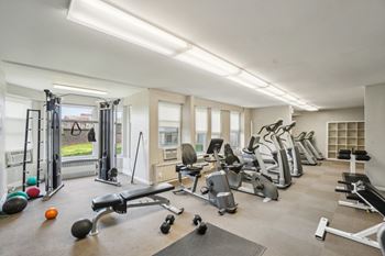 Modern fitness center
